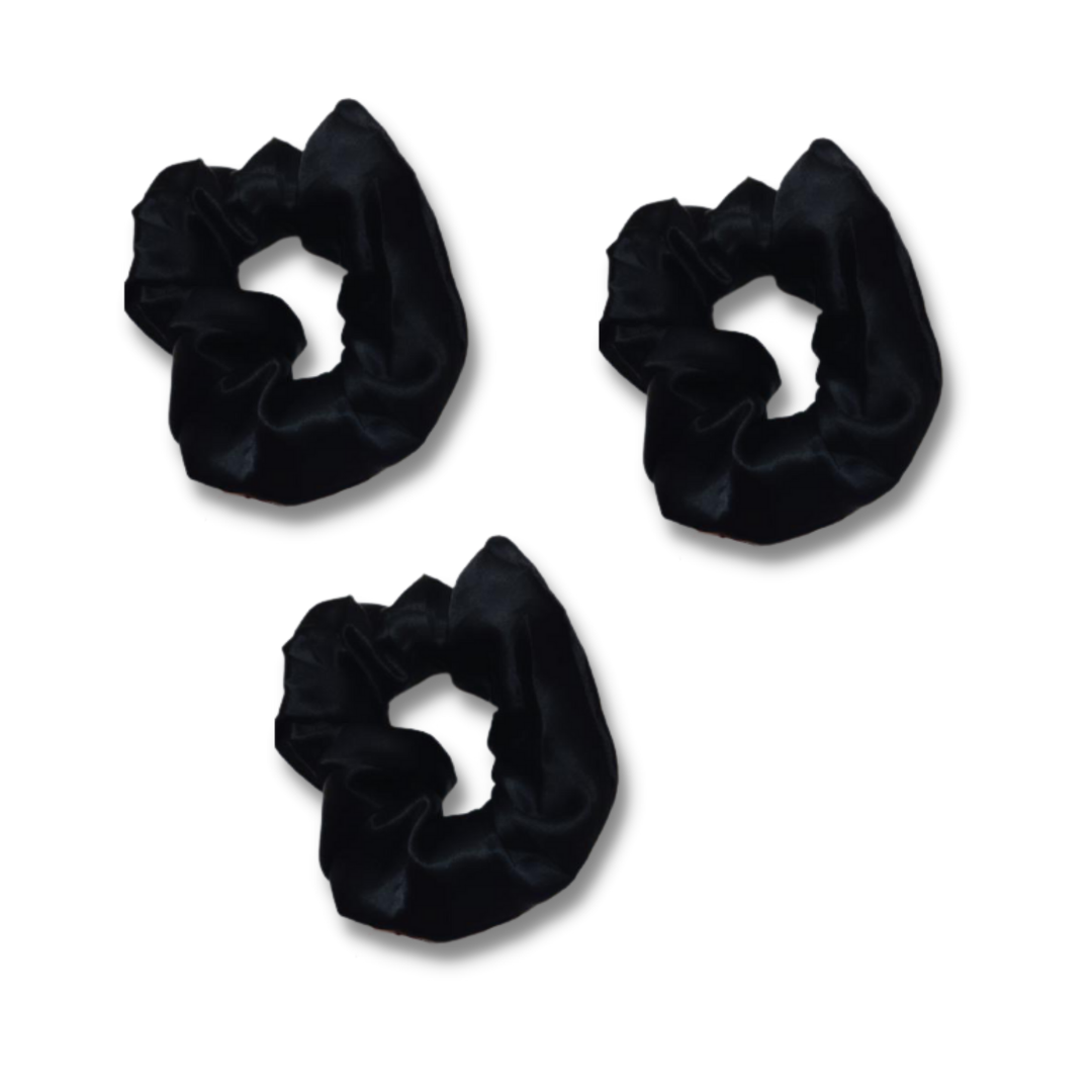 MWAA Silk Scrunchie - Black
