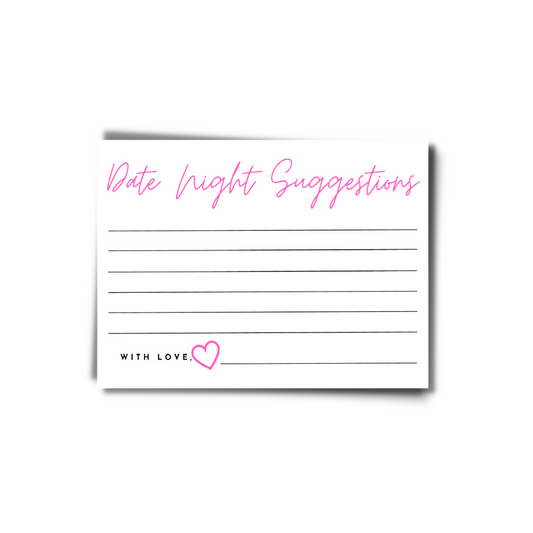 Date Night Suggestion Cards