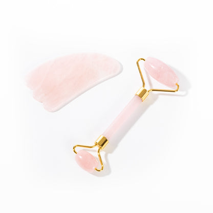 Rose Quartz Roller & Gua Sha Kit