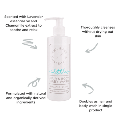 The Base Collective - Magnesium & Lavender Baby Hair + Body Wash